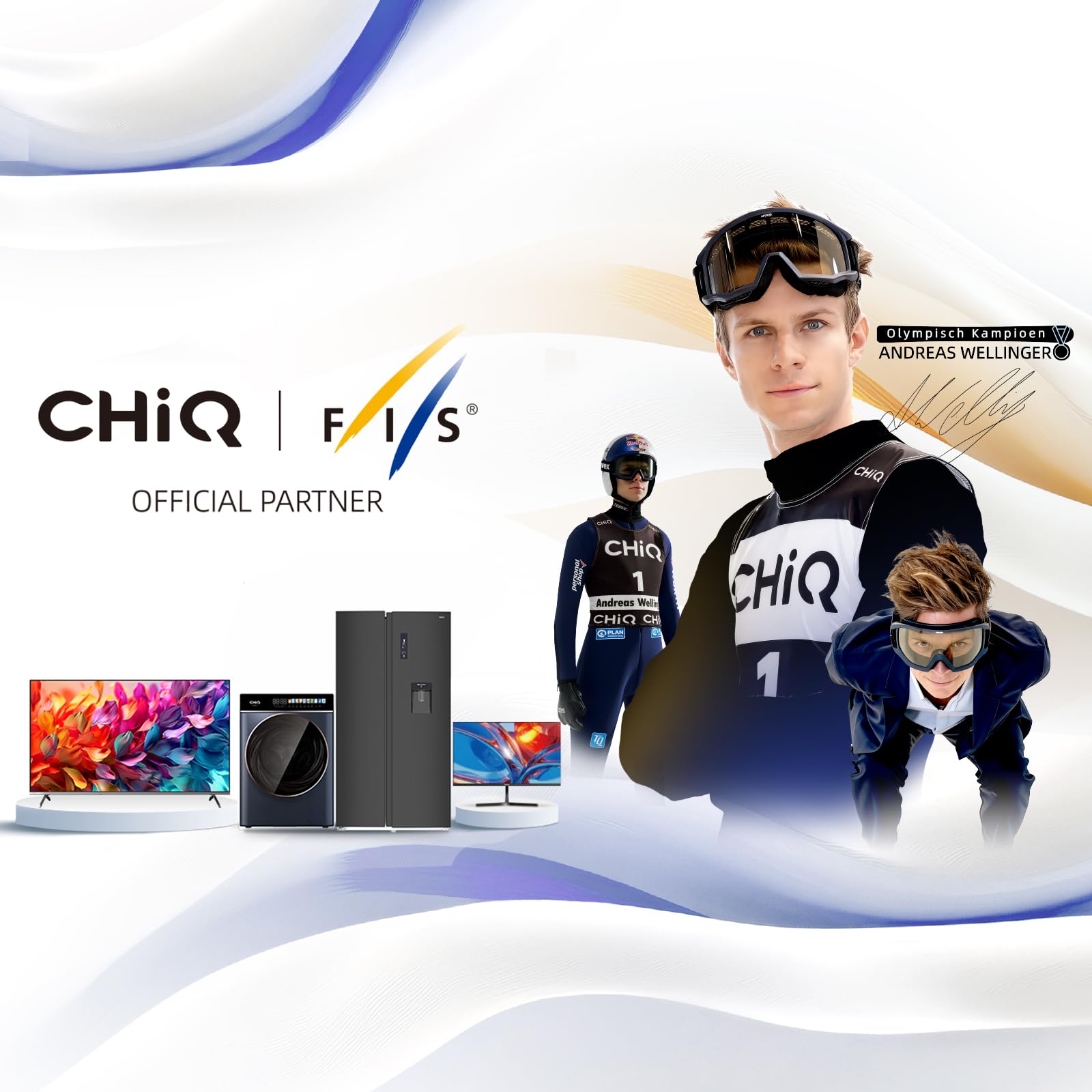 CHIQ Kühlschrank mit Gefrierfach No Frost | 356 L | 200 cm H, 60 cm B, 63 cm T| Smart Kontrol, Eco Mode, Leise 35 dB | 4-Sterne-Gefrieren, Schnellkühlung, LED-Touch-Display | FBM351NEI42 9