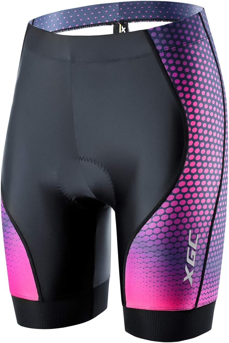 XGCWomen's Quick Dry Cycling Shorts/Bike Shorts And Cycling Underwear With High-Density High-Elasticity And Highly Breathable 4D Sponge Padded