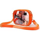 TOBVZOO Clear Bag Stadium Approved, Crossbody Transparent Bag for Concerts Sports Events, Purses for Men & Women