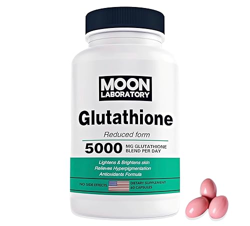 Moon Laboratory Glutathione 5000mg (Reduced Form) with Collagen & Vitamin  C. Skin whitening Booster, Fights hyperpigmentation, Master antioxidant,  Immune Support, Liver Detox. 60 softgels in Kenya | Whizz Combinations