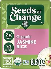SEEDS OF CHANGE Certified Organic Jasmine Rice, Organic Food, 8.5 OZ Pouch