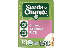 SEEDS OF CHANGE Certified Organic Jasmine Rice, Organic Food, 8.5 OZ Pouch