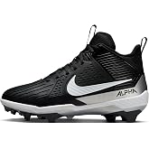 Nike Alpha Menace Strong Men's Football Cleats (II5139-010, Black/Metallic Silver/White)