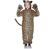 Lingway Toys Unisex Kids'Flannel Animal Onesie Costumes for Halloween:Cheetah,Black Cat,Tiger,Blue Monster