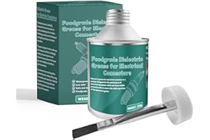DINGSEN 8oz Silicone Dielectric Grease for Electrical Connectors, Silicone Paste Automotive with Brush, Spark Plug, O Rings, Marine, Insulation Protection, Waterproof & Heat Resistant
