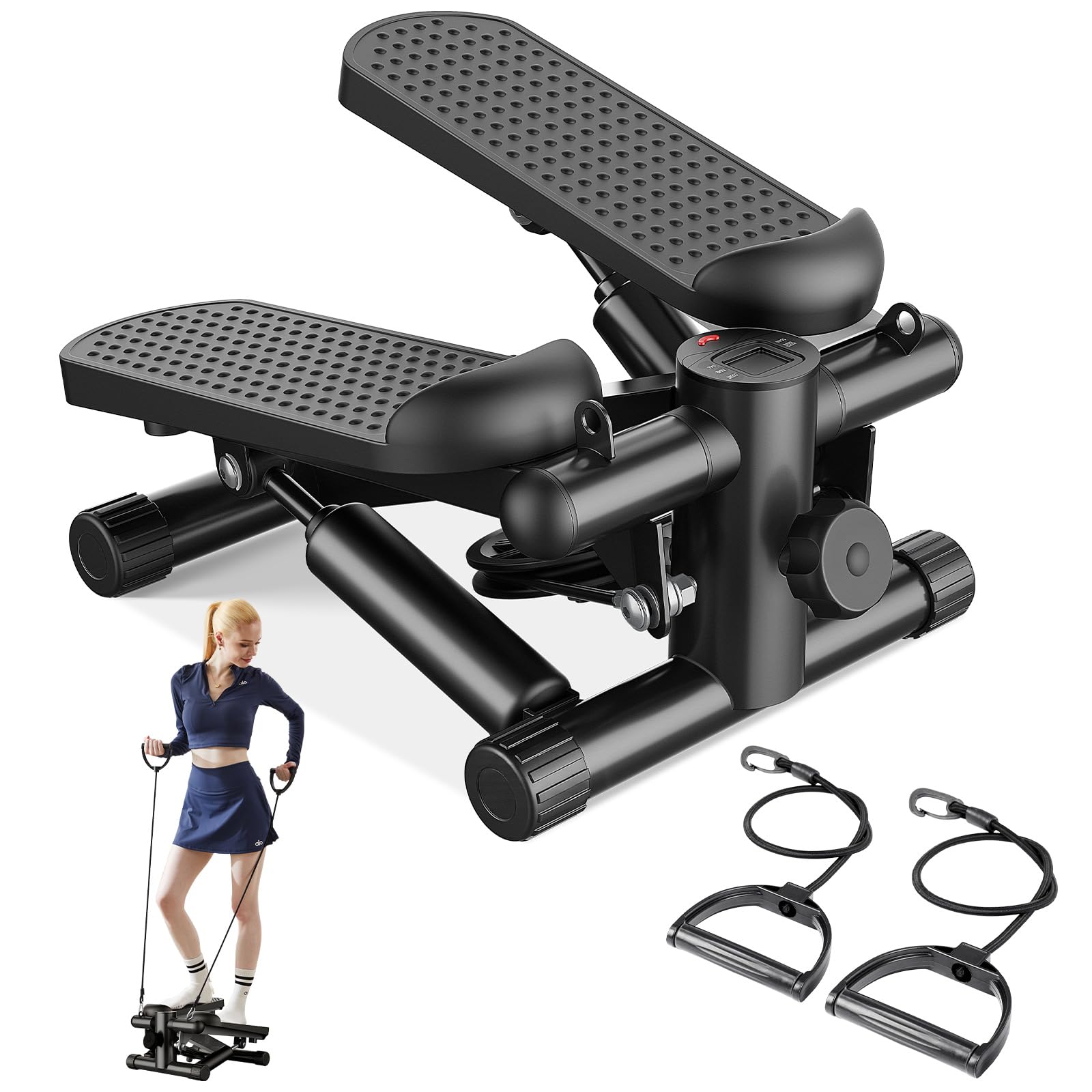 Sweetcrispy Mini Stair Steppers with Resistance