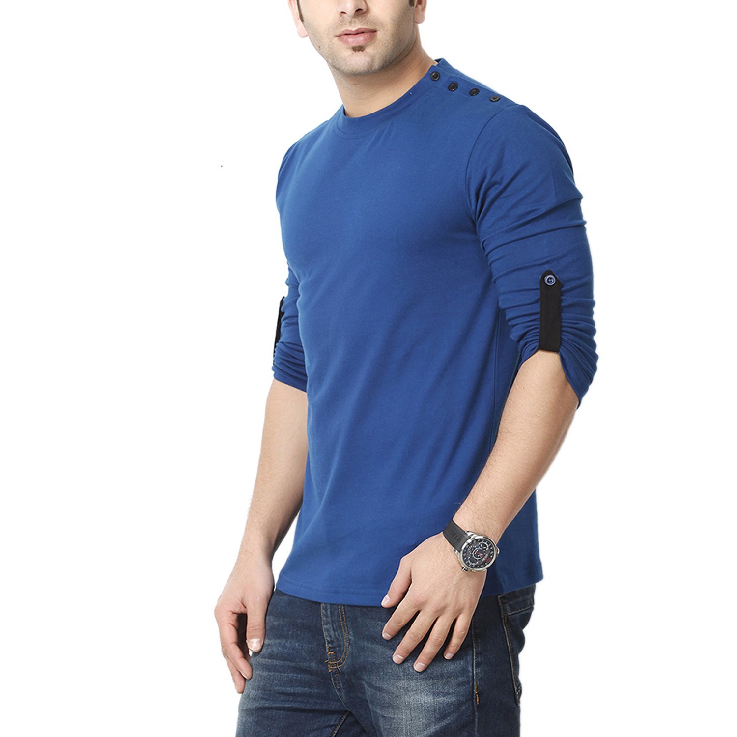 gritstones men's round neck cotton t-shirt