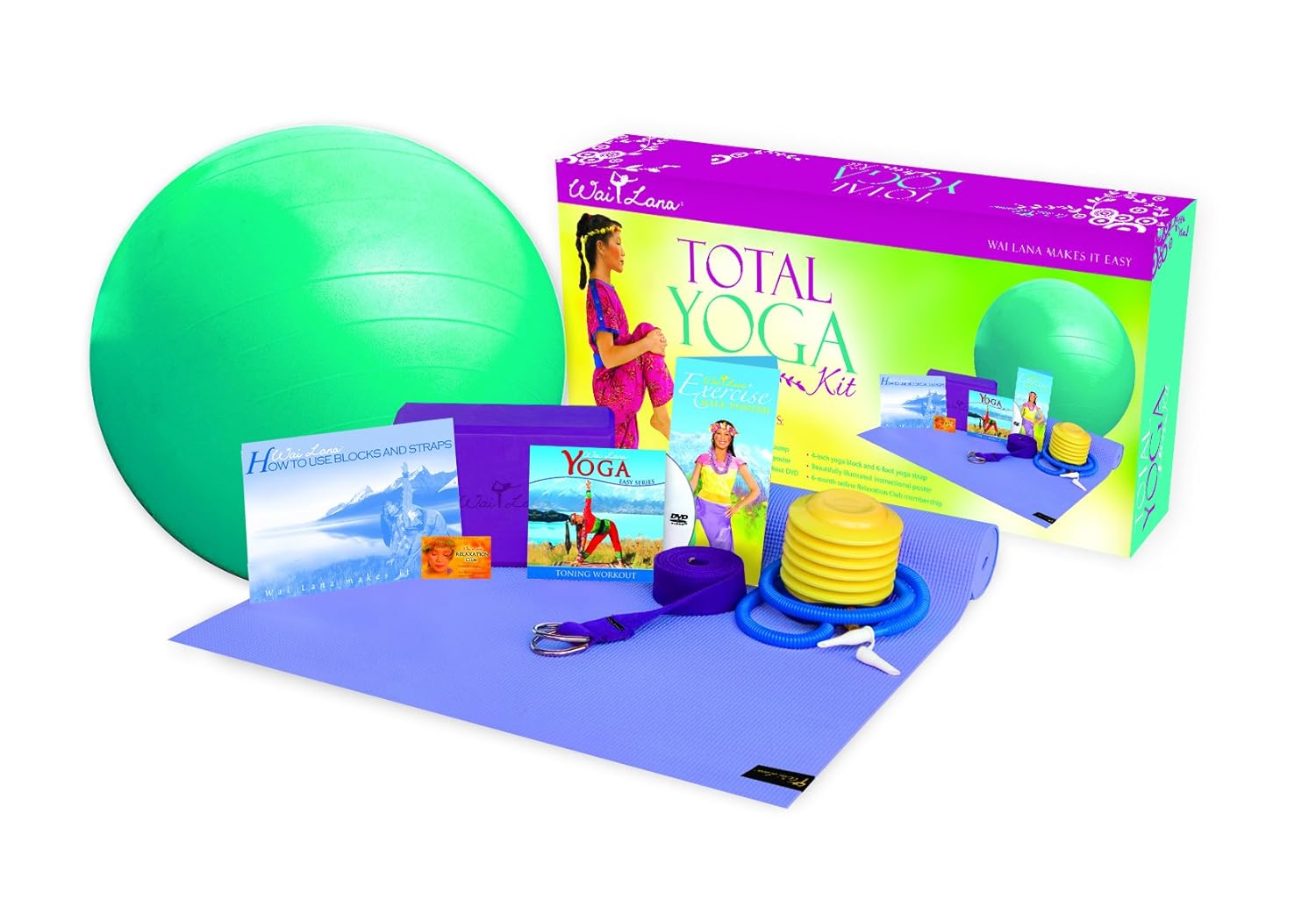 Amazon.com : Wai Lana Kits: Total Yoga Kit : Yoga Starter ...