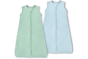 TOTBASIC Toddler Sleep Sacks 2T-3T-4T, 0.5 TOG Light Summer Wearable Blankets, Extra Long XL Sleeping Bags, 2 Pack