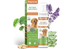 Puyrzoe Skin Care Spray for Dogs & Cats – Natural Formula for Daily Skin Support, Hydration Support for Lick‑able, Gentle for