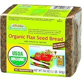 Mestemacher Organic Flax Seed Bread, 17.6 Oz &ndash; Authentic German Whole Grain Bread with Flax Seeds | High Fiber, USDA Organic, Non-GMO, Ready to Eat, Long Shelf Life