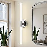 Gednbo Bathroom Vanity Lights Chrome Dimmable LED 360° Full Lighting Bathroom Light Fixtures Over Mirror 23 inch Vanity Light