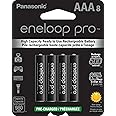 Baterías recargables, precargadas, de alta capacidad Panasonic Eneloop Pro AA Ni-MH. Pro AAA 8-unidades Funciona hasta -4°f