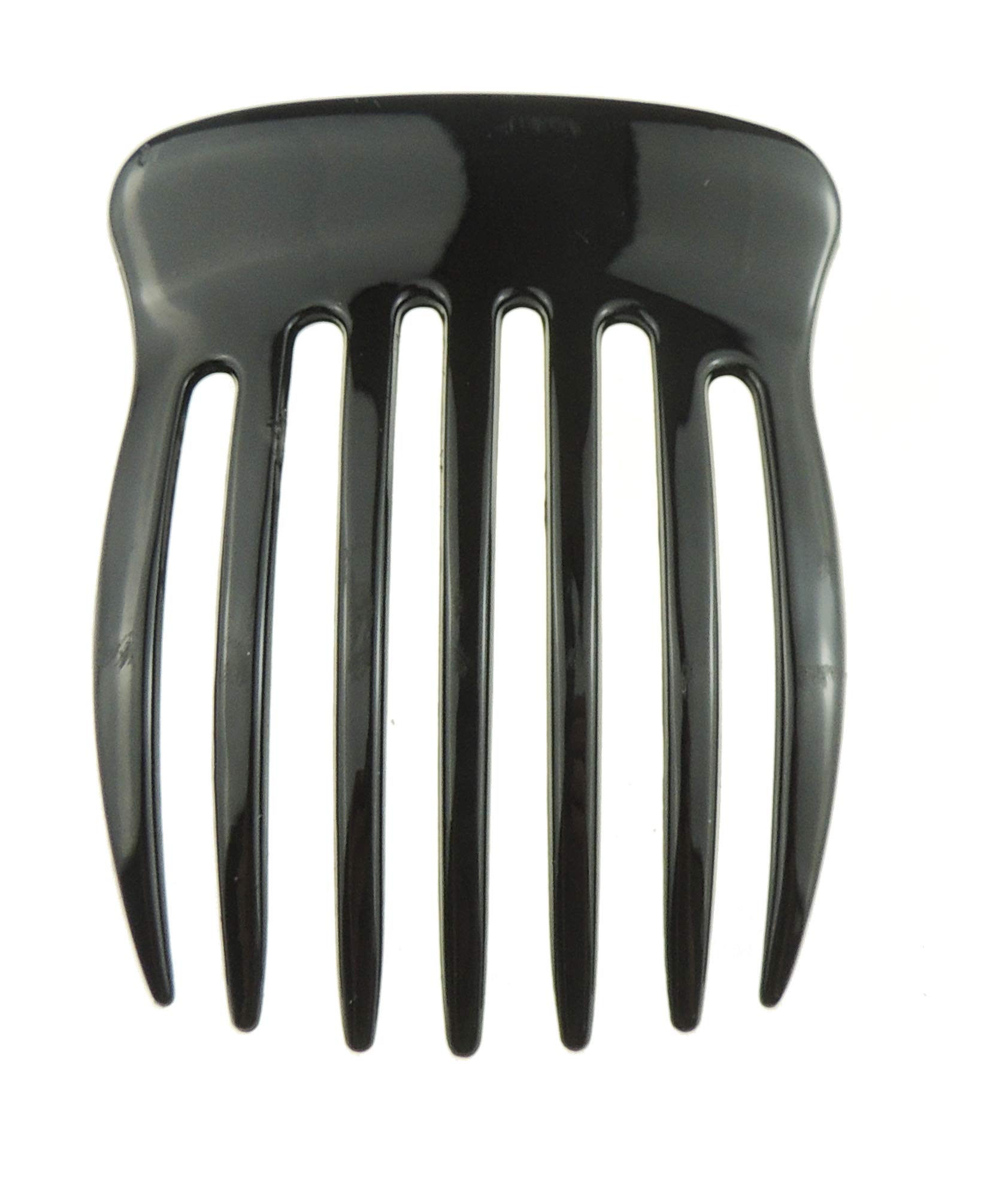 Ladies Vintage Look Womens Girls Party Evening Large Plastic Ponytail Fine Hair Accessories Occasion Party School Comb Slide Black