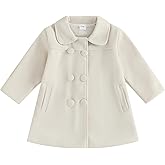Toddler Girls Trench Coat Baby Girl Woolen Coat Girl Dress Coat Peacoat Winter Fall Outerwear