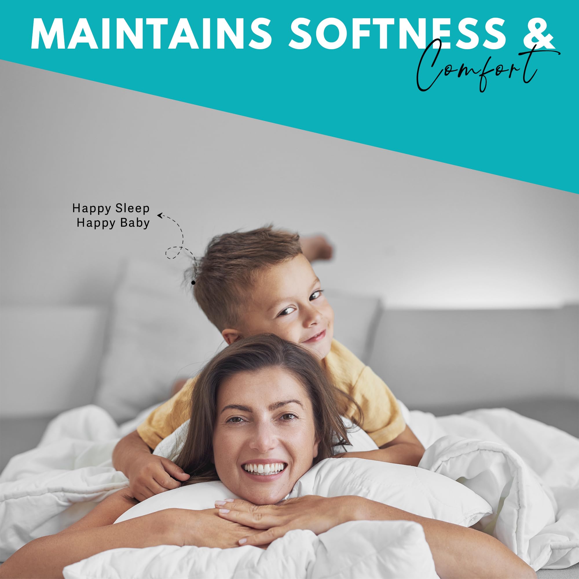 SleepyNights Quilted Mattress Protector With Polycotton Side Skirts Non Allergenic Machine Washable Three Quarter 4ft 122 x 90 cm Small Double