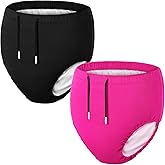 Glitopper 2 Pcs Youth Swim Diaper Special Needs Reusable Cloth Diaper Covers Waterproof Incontinence for Swimming,Unisex