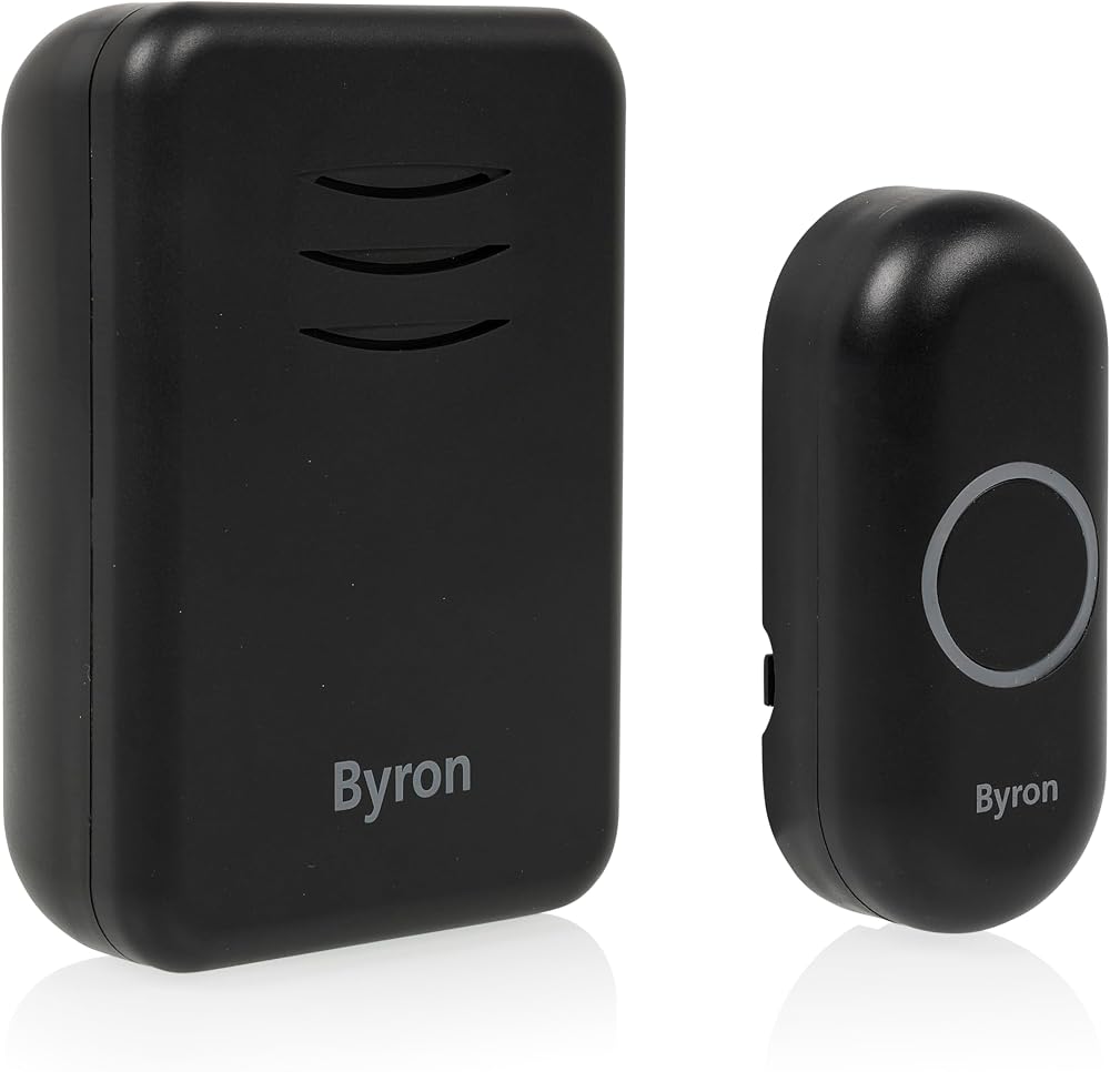 Byron Wireless Portable Doorbell Set 150 m 16 Melodies DBY-22351BS