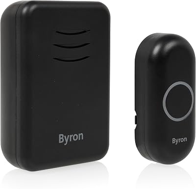 Byron Wireless Portable Doorbell Set 150 m 16 Melodies DBY-22351BS