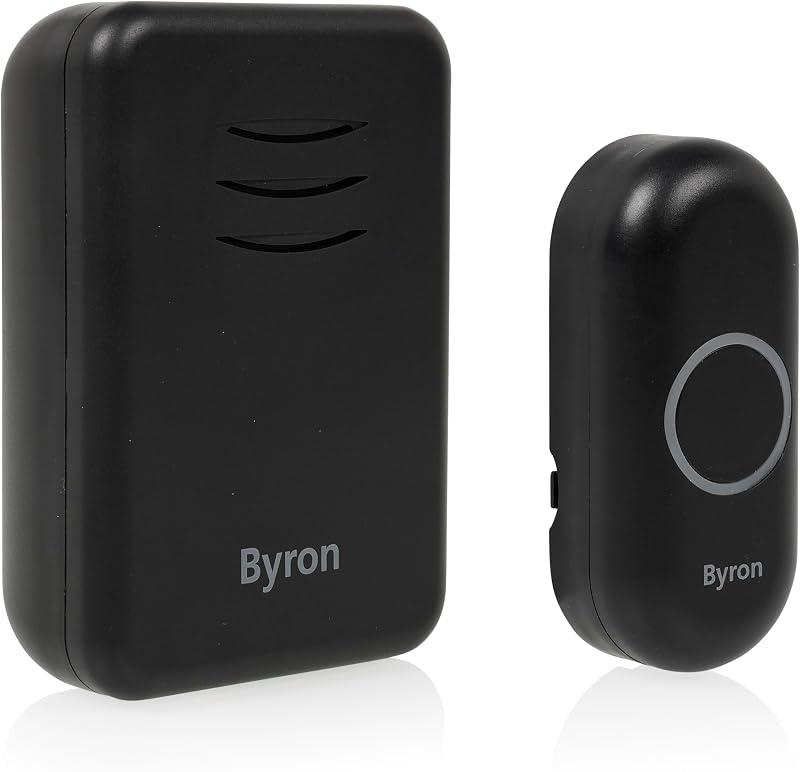Byron Wireless Portable Doorbell Set 150 m 16 Melodies DBY-22351BS
