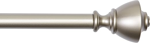 Amazon Com Amazonbasics 1 Inch Wall Curtain Rod With Urn Finials