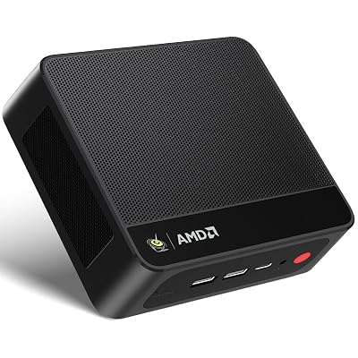 Beelink SER5 MAX Mini PC,AMD Ryzen 7 7735HS(8C/16T,up to 4.75 GHz),Mini Computer 24GB LPDDR5 RAM 500GB SSD Graphics 12 core 2200 MHz,Support 4K Triple Display/HDMI+DP+Type-C/Wifi6/BT5.4/USB3.2