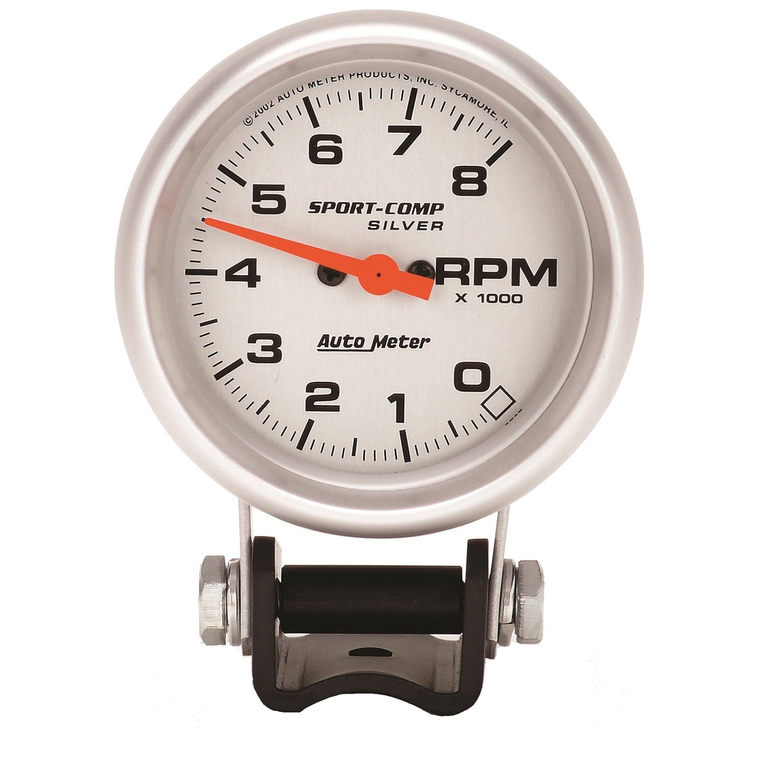 Auto Meter 3707 Sport-Comp Silver Mini