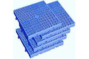 LXSEHN Plastic Pallet, Safety Storage Nestable Shipping Grid Pads, 5pcs HDPE Automotive Non-Slip Platform Firm Warehouse Pad for Supermarket Pet (5pcs-15.7x15.7x2in)