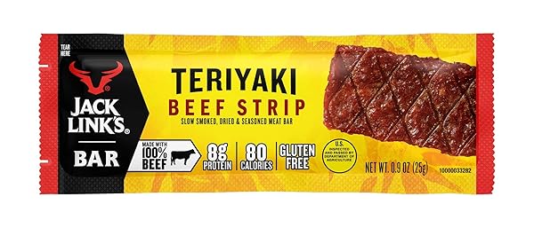 JACK LINK’S BEEF STRIPS, TERIYAKI, 1 COUNT –...
