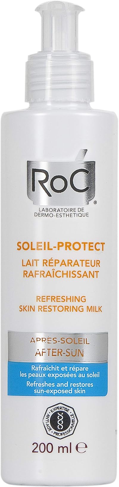 RoC After Sun Restorative Milk 200ml Hydrating Soothing Repairing Tan