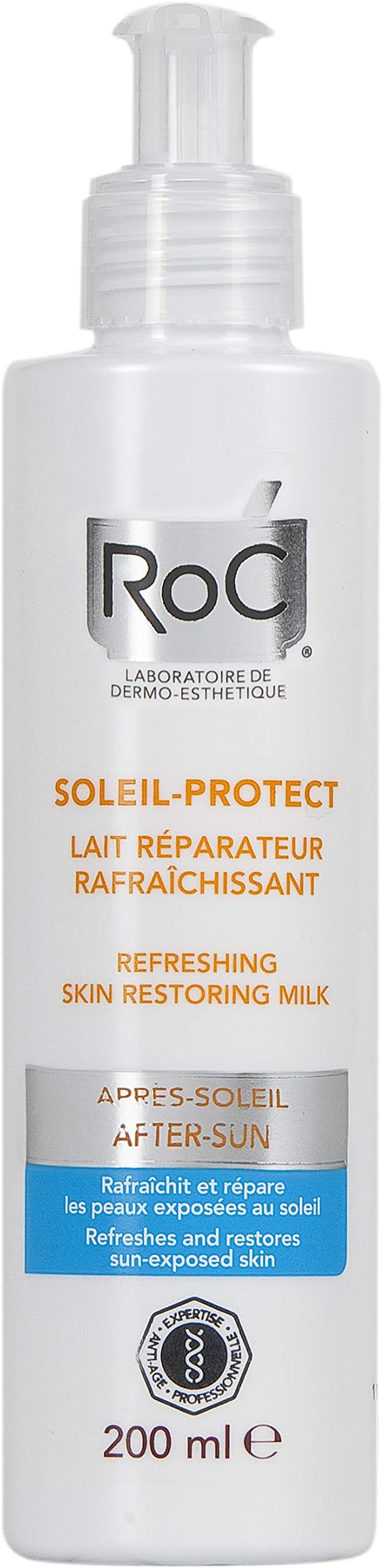 RoC After Sun Restorative Milk 200ml Hydrating Soothing Repairing Tan