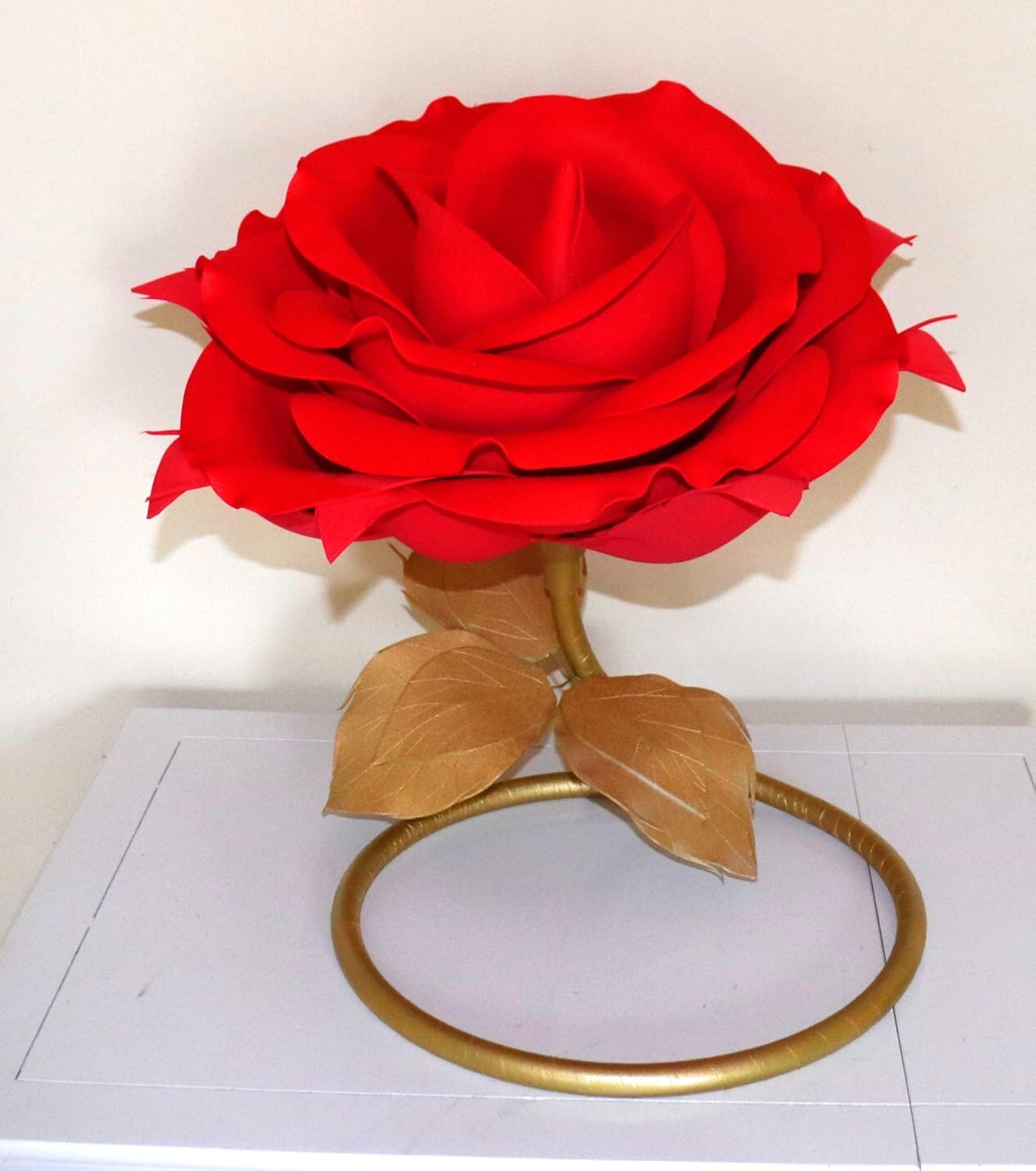 Amazon Com Table Lamp Large Foam Rose Flower Foam Flowers With Stem Table Rose Lamp Big Artificial Flower Lamp Home Decor Giant Foam Flowers Artificial Flower Handmade