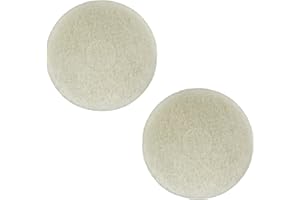 AOQIVIS 12In Polish Orbiter Pad 437.051 for Oreck 550MC Orbiter Floor Machine,White（2pcs）