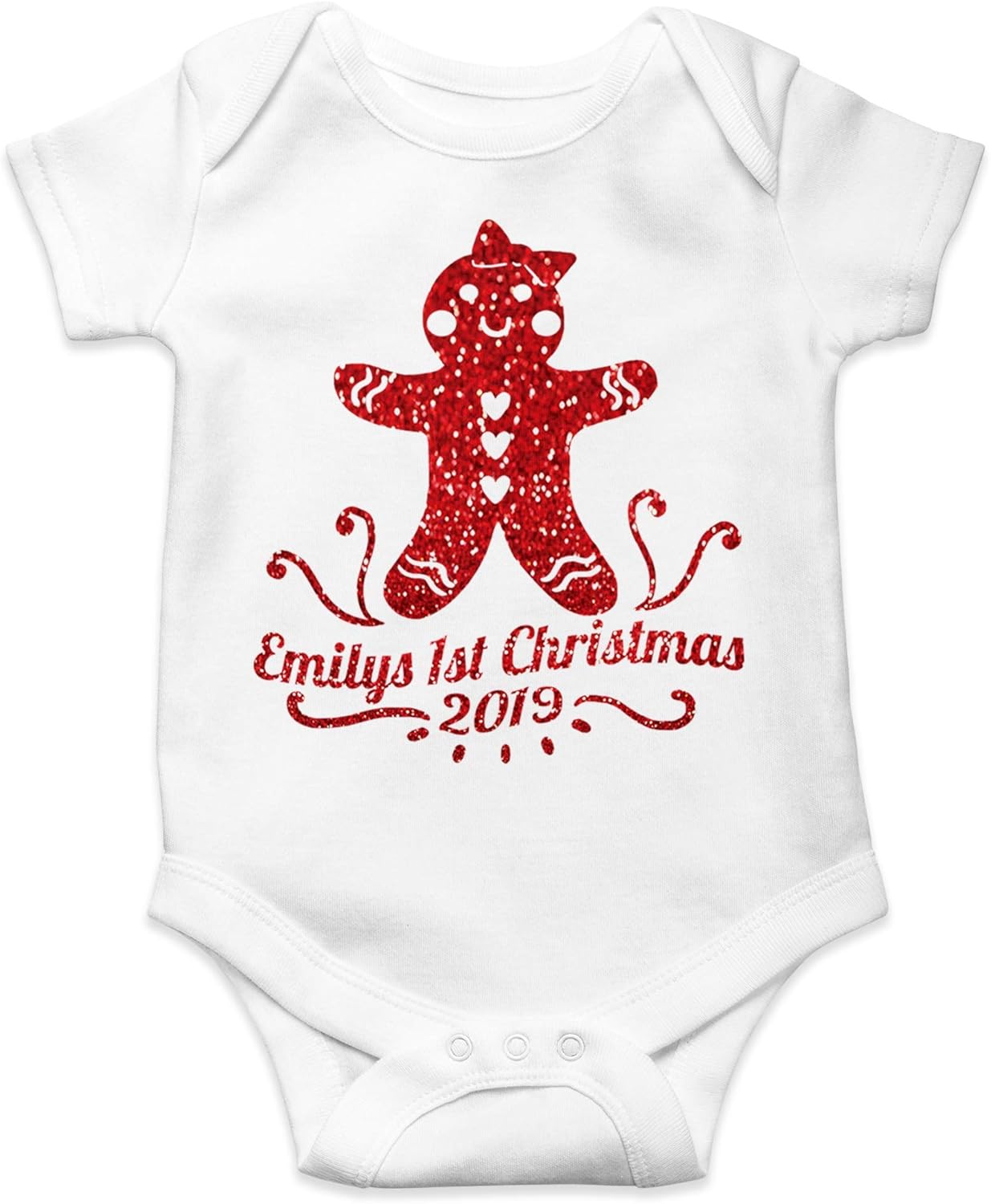 personalised my first christmas sleepsuit