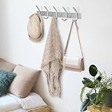 GlazieVault Stainless Steel Coat Hooks Wall Mounted 2 Pack view 4
