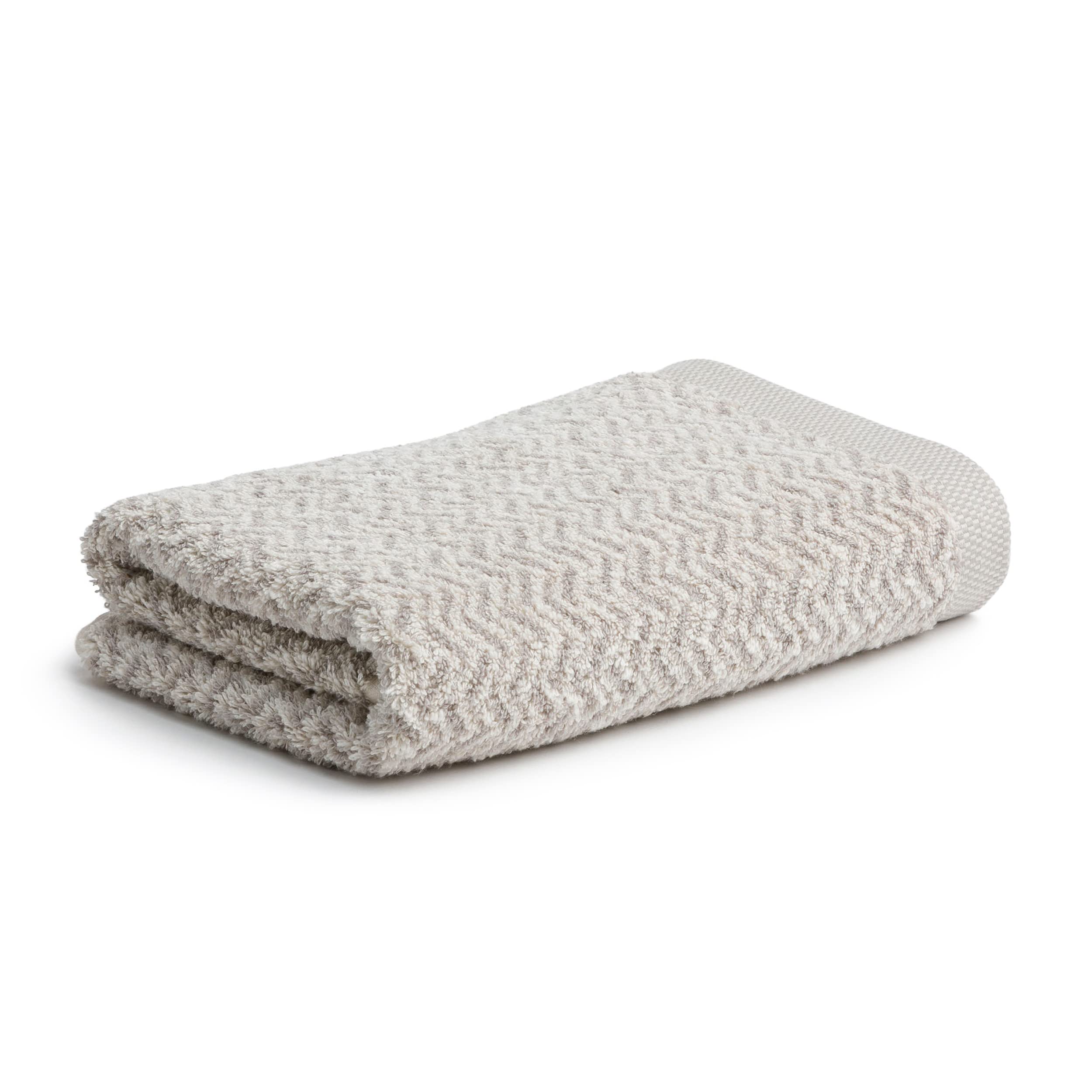 Möve Brooklyn hand towel 50 x 100 cm, 85% cotton / 10% viscose / 5% linen, nature/cashmere