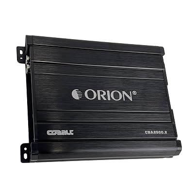 Orion Cobalt Series CBA2500.2 High Efficiency 2-Channel Class A/B Amplifier for Car Audio Stereo - 2500W High Output, 2/4 Ohm Stable, Adjustable Low/High Pass, Bass Boost, MOSFET Power Supply.
