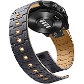 Bandletic Compatible with Garmin Fenix 6X/7X Band, 26mm Quickfit Soft Silicone Magnetic Watch Band Replacement for Fenix 8 51mm/7X 6X Pro/5X Plus/3/Instinct 2X/Enduro/Tactix/Descent MK2i Smartwatches