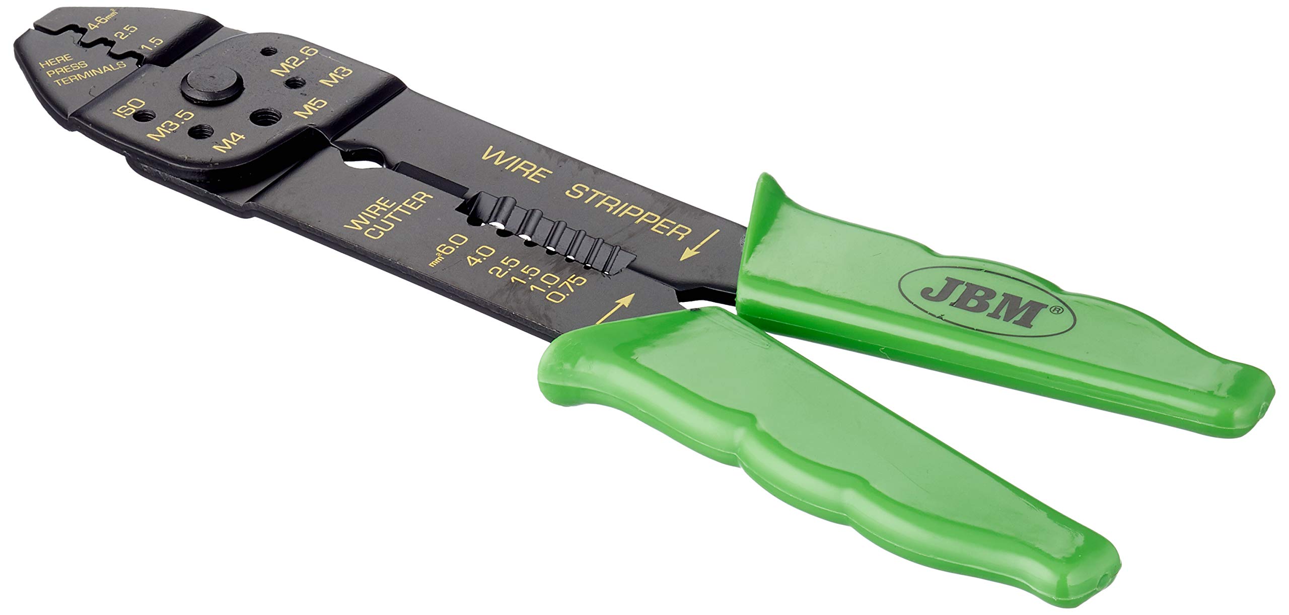 JBM® 52762 Crimping Pliers for Insulated Terminals Non-Insulated 8 – 3/4 "