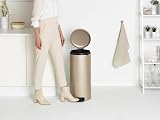 Brabantia NewIcon Pedal Bin 30 L Metallic Gold Soft Closure Removable Inner view 5