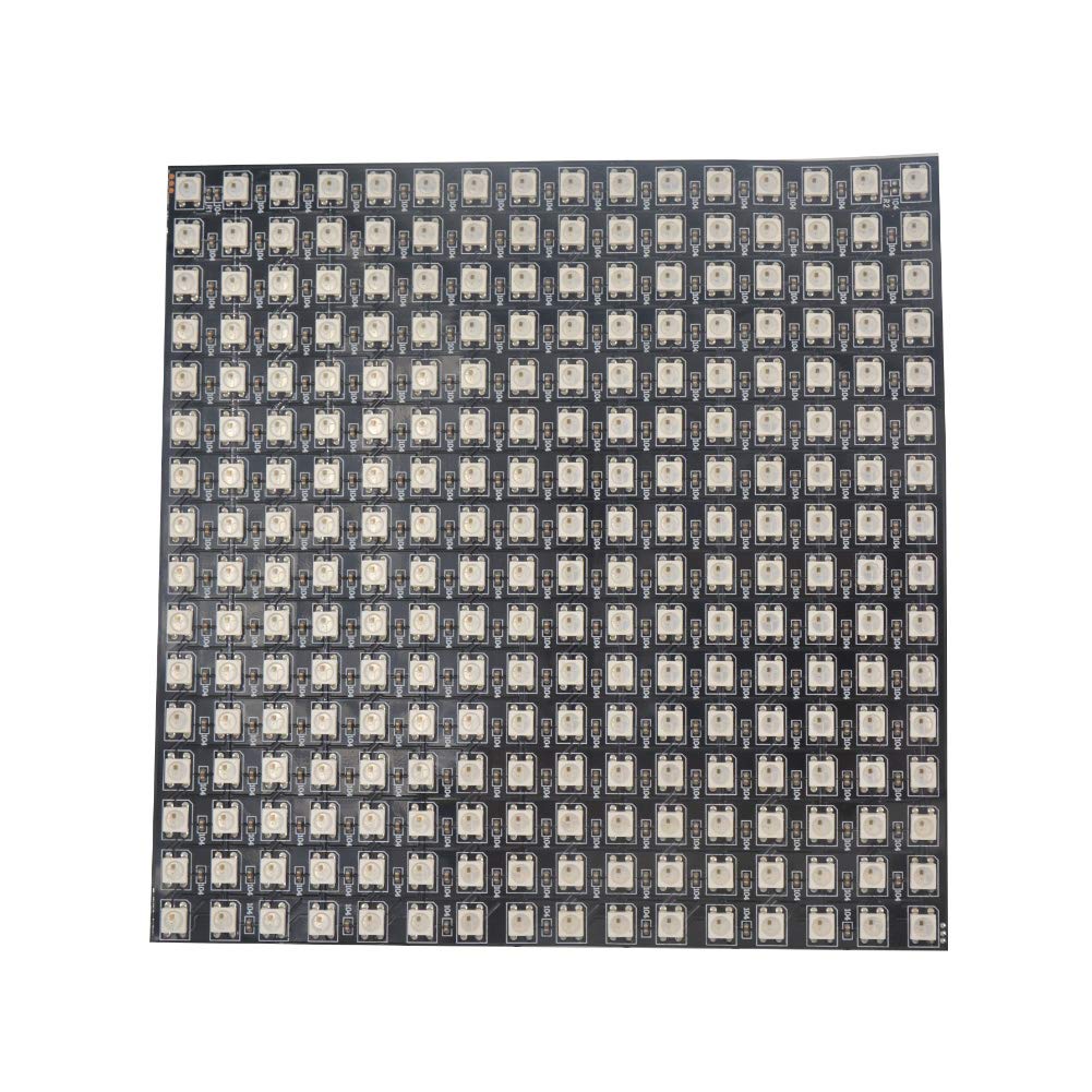 WESIRI 16x16 LED Matrix 256 Pixels WS2812B Digital Flexible LED Panel Individually Addressable Full Dream Color DC5V