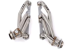 PG POWERGO MOTORSPORT Exhaust Headers 1-1/2 in. 304 Stainless Steel Polished Finish for 88-95 C1500 C2500 K1500 K2500 Silverado Sierra 92-95 Suburban Blazer Jimmy Tahoe Yukon 305 350 cu. in. 5.0L 5.7L