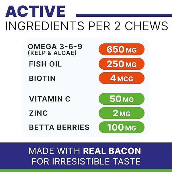 PAWSENTIAL OMEGA FISH OIL FOR DOGS – FOR DRY ITCHY SKIN – ALLERGY RELIEF FOR DOGS ITCHING – OMEGA SKIN&COAT SUPPLEMENT CHEWS – ANTI ITCH RELIEF, SHEDDING, HOT SPOTS – SKIN HEALTH VITAMINS -120 CT