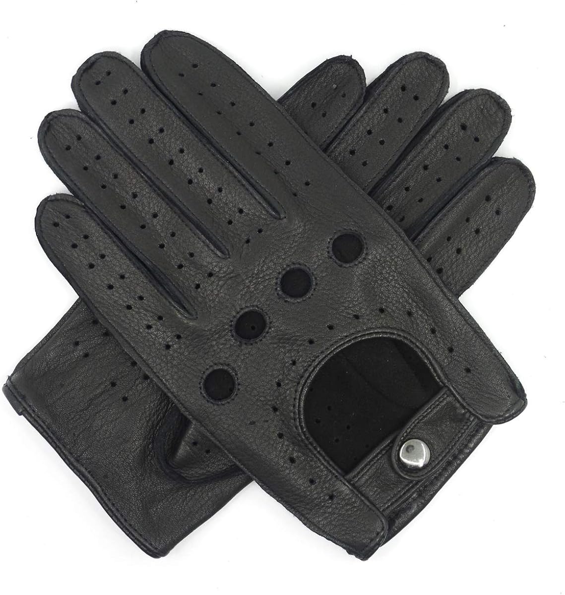 Harssidanzar Mens Leather Driving Gloves Unlined at Amazon Men’s