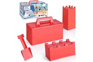 FUN LITTLE TOYS Snow Fort Building Block - Beach Sand Toys for Kids, Sand Castle Mold Kit, Winter Summer Outdoor Fun Toys for Boys Girls Toddler Adults Birthday Gifts