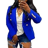 Ptorlio Blazers for Women Business Casual Long Sleeve Work Office Blazer Lapel Button Open Front Suit Jackets