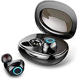 Rinsmola Wireless Earbuds, Bluetooth 5.1 Headphones Mini Bluetooth Earbuds with HD Mic, Wireless Earphones in Ear with USB C
