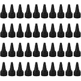 PATIKIL 40-Pack Twist Caps For 20/410 Squeeze Bottles - White PP Plastic Replacement Tips For Glue, Paint & Crafts