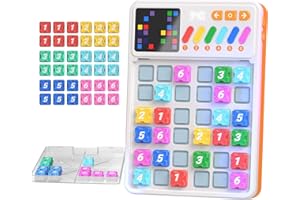 SHENMASTER Sudoku Board Game with LED Screen,3500 Levels 4x4 6x6 Sudoku Puzzles for Kids & Beginner,Brain Toy for Boys & Girls,Portable Soduku Travel Fun,Gifts Ideas for All Ages
