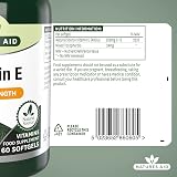 Natures Aid Vitamin E 400iu Natural Source 60 Softgels Non-GMO Gluten Free view 6